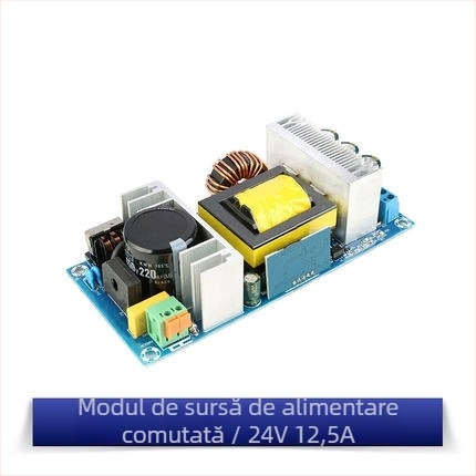 Modul sursă de alimentare cu comutator de înaltă putere, intrare 12/24V, izolat AC-DC, ieșire reglabilă cu scădere (step-down), 100W/300W