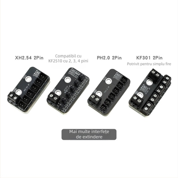 Regulator DC de viteză pentru ventilatoare cu 2-3-4 fire, 12V–24V, modul splitter pentru răcire PC DIY