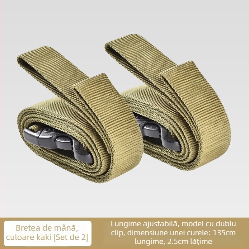 Curele de prindere pentru bagaje pentru călătorii în aer liber, carabinieră pentru fixare, securizarea încărcăturii, accesorii de camping
