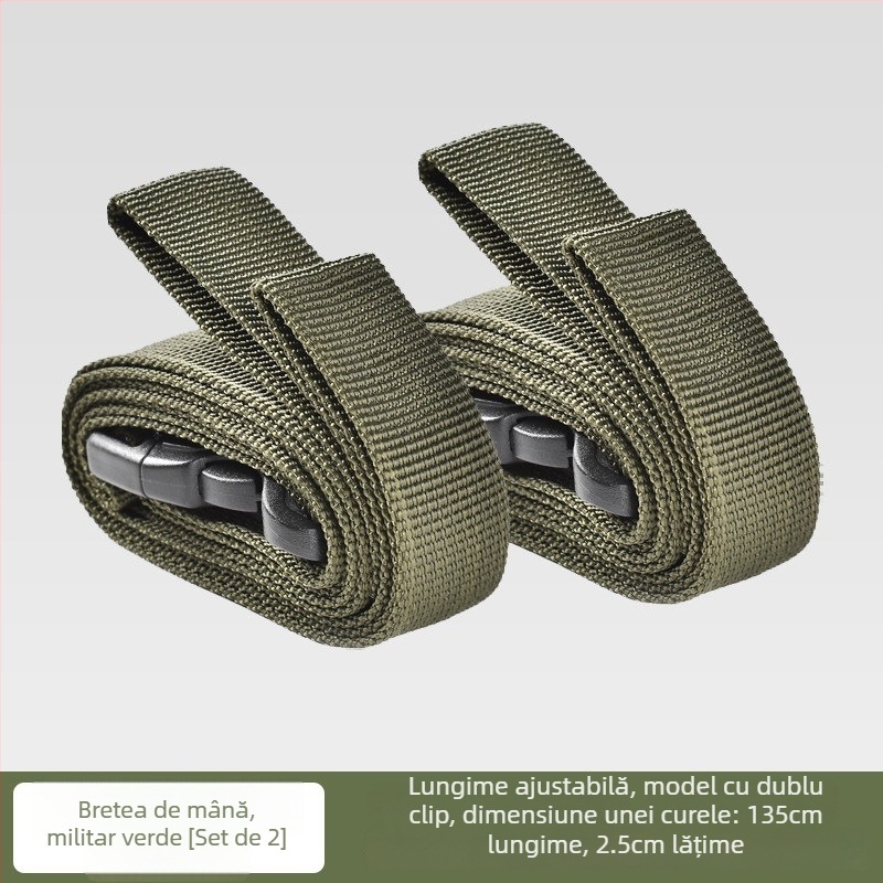 Curele de prindere pentru bagaje pentru călătorii în aer liber, carabinieră pentru fixare, securizarea încărcăturii, accesorii de camping