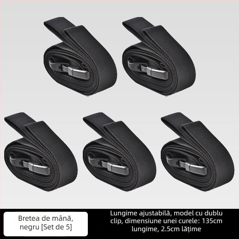 Curele de prindere pentru bagaje pentru călătorii în aer liber, carabinieră pentru fixare, securizarea încărcăturii, accesorii de camping