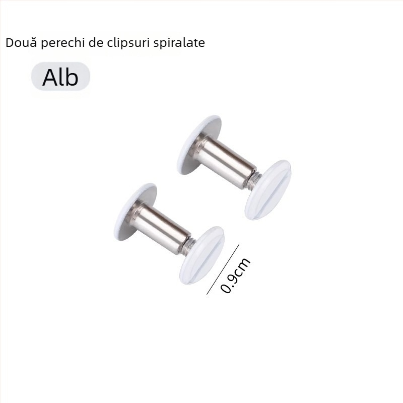 Dacheng Clips metalice pentru dosare – clemă cu braț lung, pentru dosare cu cinci găuri