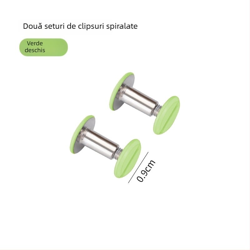 Dacheng Clips metalice pentru dosare – clemă cu braț lung, pentru dosare cu cinci găuri