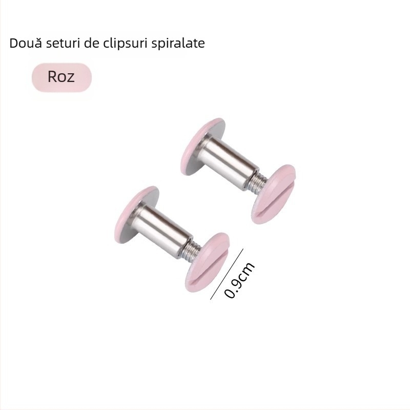 Dacheng Clips metalice pentru dosare – clemă cu braț lung, pentru dosare cu cinci găuri