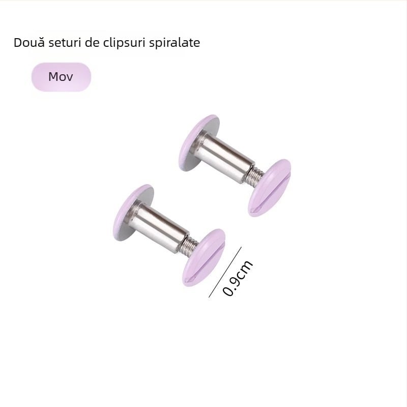 Dacheng Clips metalice pentru dosare – clemă cu braț lung, pentru dosare cu cinci găuri