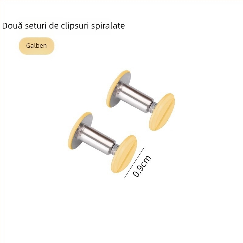 Dacheng Clips metalice pentru dosare – clemă cu braț lung, pentru dosare cu cinci găuri