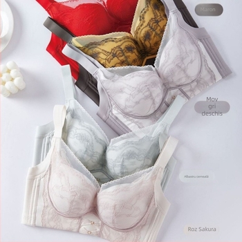 Sutien Jin Shiyi, cupe 3/4, Model Mediu, Material principal Nylon-Spandex, Fără inel metalic