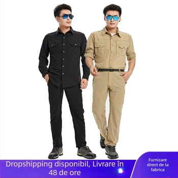 Tricou sport masculin, uscare rapidă, unicolor, Peng Tu Tu