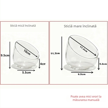 Mini peisaj cu mușchi – DIY ecologic, sticlă borosilikat de înaltă calitate, pentru birou, așezare