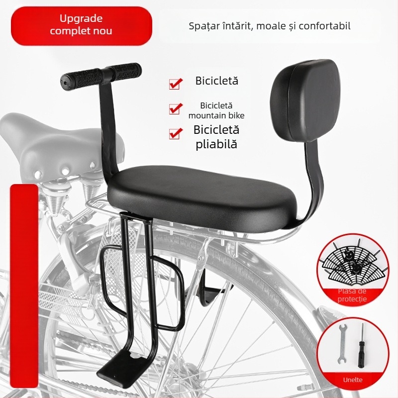 Șa de bicicletă - șezut spate pentru copil, oțel, model 019, Kai bu