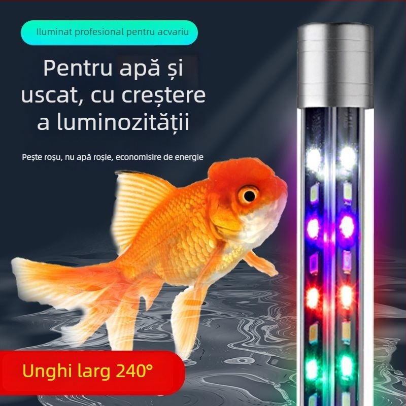 Lumină LED impermeabilă pentru acvariu - Lampă RGB cu schimbare de culoare pentru acvariu decorativ