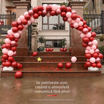 Suport arc balon cu bază pentru decor de scenă la nuntă; potrivit ca dar; categorie cutie dar; utilizare: nuntă