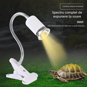 Lampă UVB/UVA pentru reptile cu supliment de calciu, sterilizare și încălzire, 25W/50W