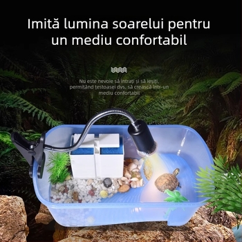 Lampă UVB/UVA pentru reptile cu supliment de calciu, sterilizare și încălzire, 25W/50W