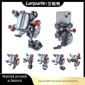 Lanparte suport pentru telefon pentru vehicule electrice – aliaj, prindere tip clemă, posibilitate de personalizare