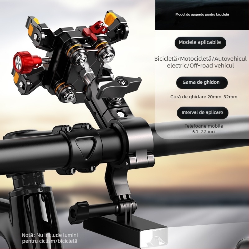 Lanparte suport pentru telefon pentru vehicule electrice – aliaj, prindere tip clemă, posibilitate de personalizare