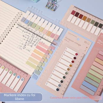 Etichete de index din plastic, pentru dosare cu foi, scrise, fără adeziv