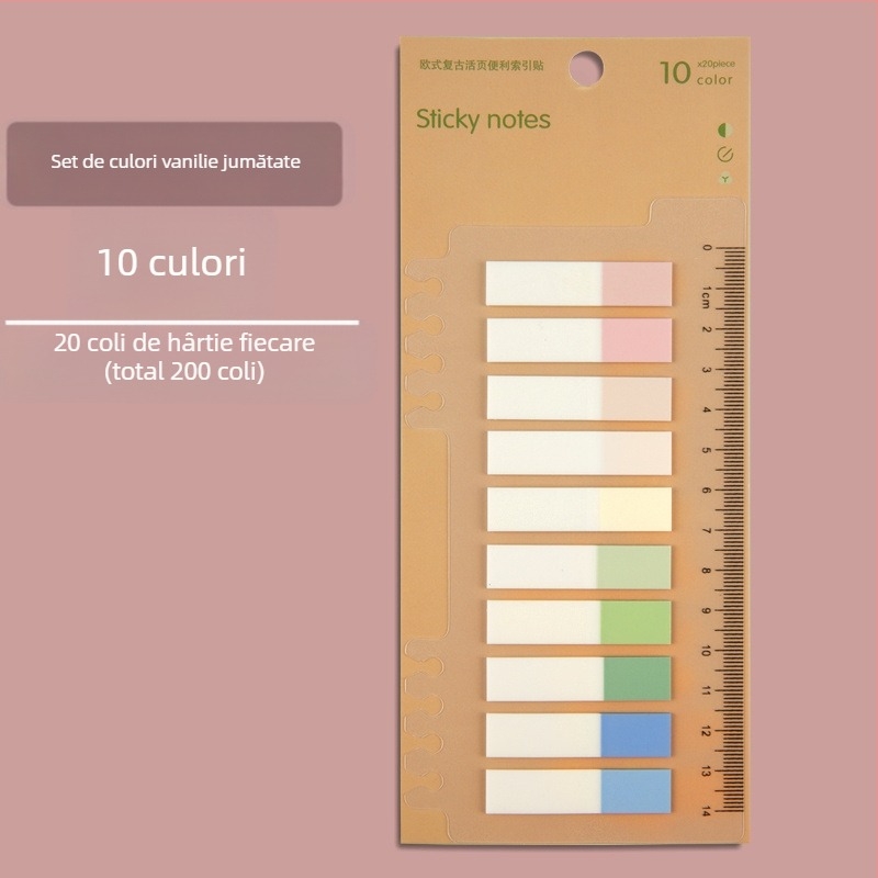 Etichete de index din plastic, pentru dosare cu foi, scrise, fără adeziv