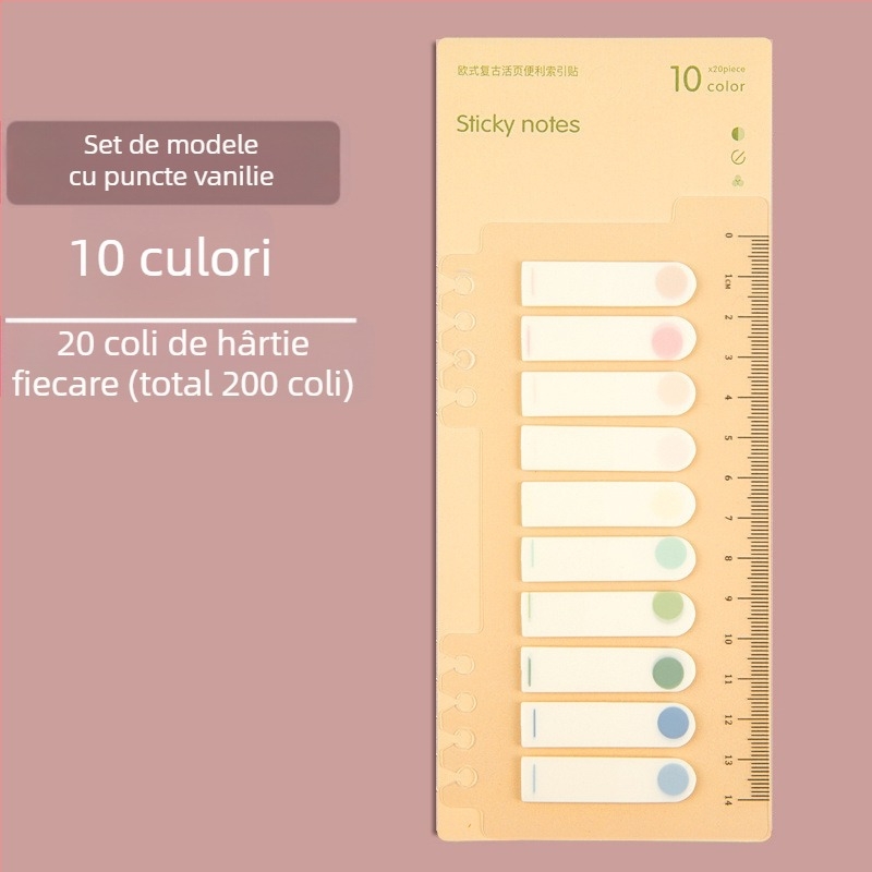 Etichete de index din plastic, pentru dosare cu foi, scrise, fără adeziv