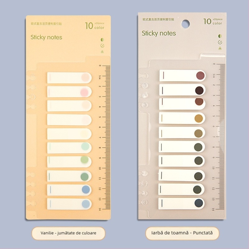 Etichete de index din plastic, pentru dosare cu foi, scrise, fără adeziv