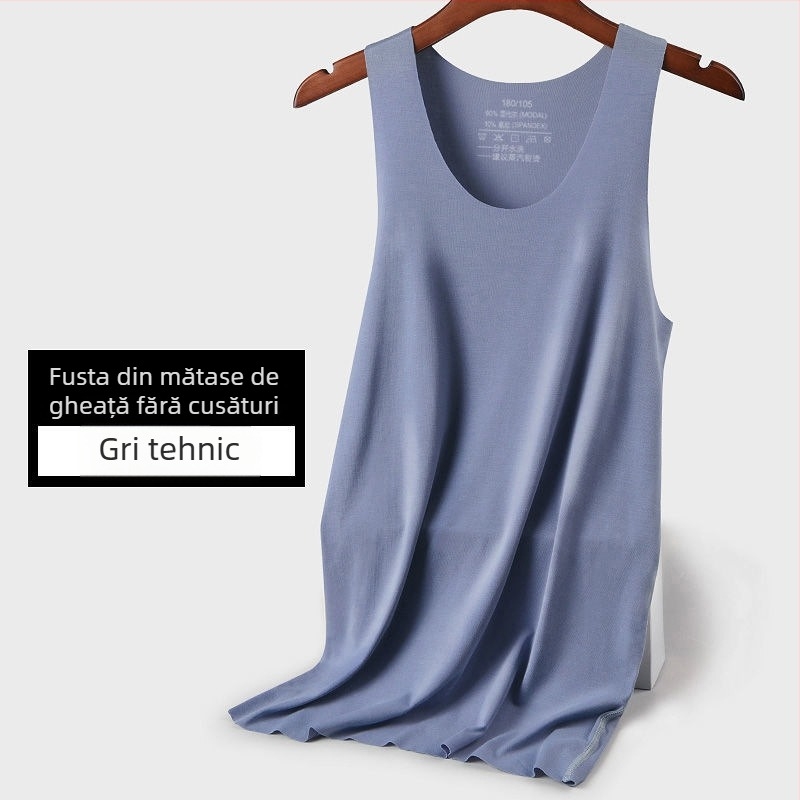 Maieu masculin cu umeri late, Modal, 90–95% conținut Modal, Țesătură groasă 251–300 g/m², guler rotund, Vară