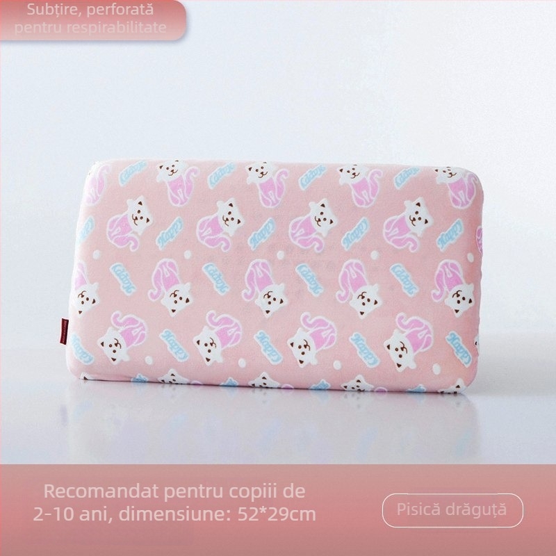 Pernă din spumă memory pentru copii și bebeluți, dreptunghiulară, 1–2 kg, susținere a gâtului
