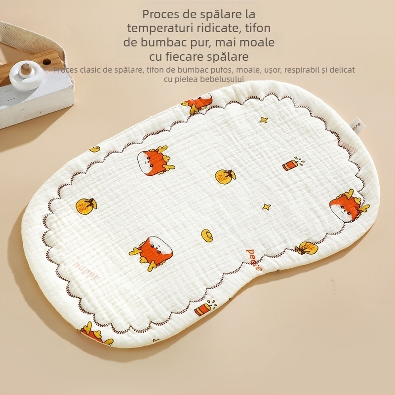 Perna plată pentru bebeluși – Moe Rabbit Babe, 100% bumbac, stil desen animat, siguranță Clas A, pentru nou-născuți