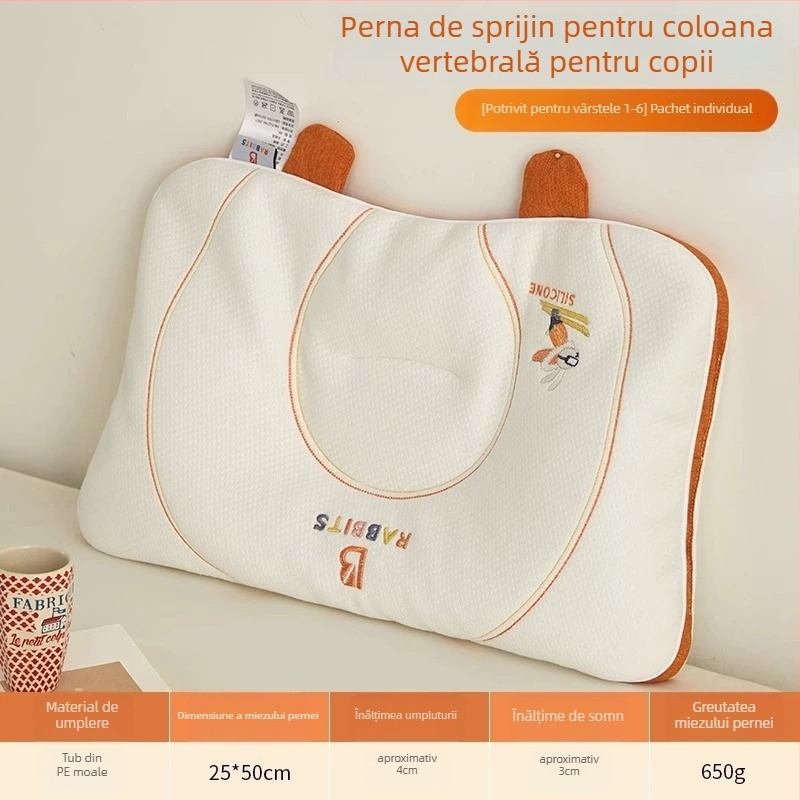 Perne pentru copii: nucleu dreptunghiular, umplutură din fibre de poliester; țesătură 70% poliester, 30% Lyocell; formă dreptunghiulară; greutate până la 0,5 kg; potrivit pentru copii.