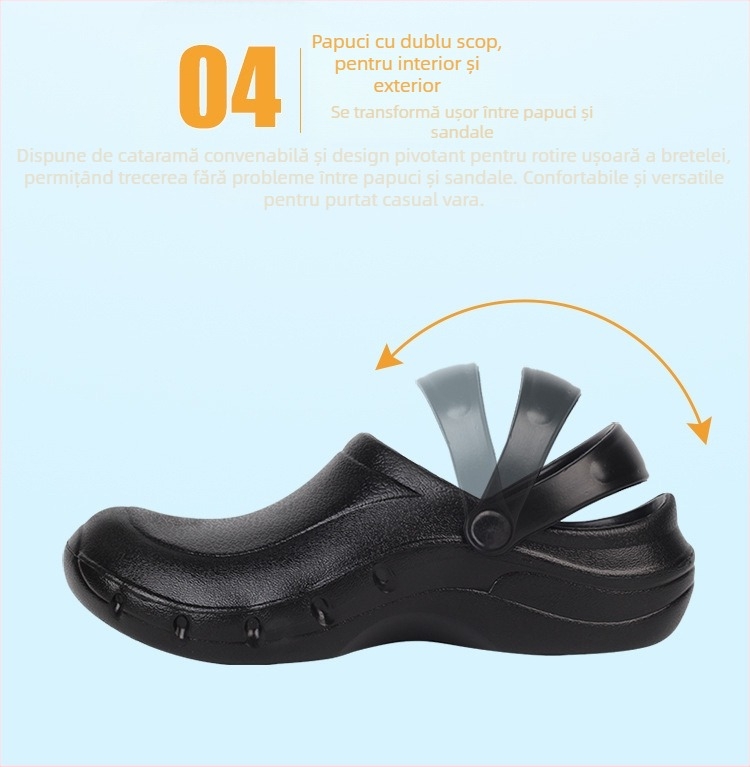 Pantofi de ploaie pentru bucătărie, unisex, anti-derapare, impermeabili și rezistenți la ulei, EVA partea superioară, talpă din cauciuc