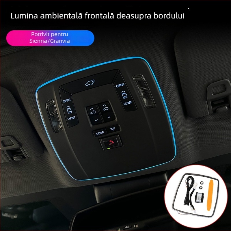 Lumină ambientală pentru plafon Scania, Gresvia SN010, ABS, instalare tip snap