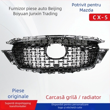 Grilă frontală pentru Mazda CX-5 2021–2022, ABS plastic, montaj la radiator, Piesă KBST50719