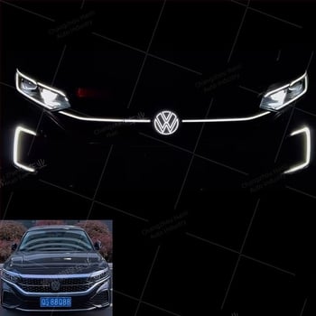 Emblemă VW luminoasă pentru Sagitar, Passat, Magotan, Golf și Tiguan L – ABS plastic; montaj fără deteriorări în zona radiatorului; compatibil cu modelele 2012–2025