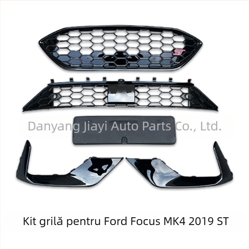 Ford Focus 2019-2020 MK4 ST Kit înconjurare a grilei mijlocii - ABS plastic, montaj pe bara