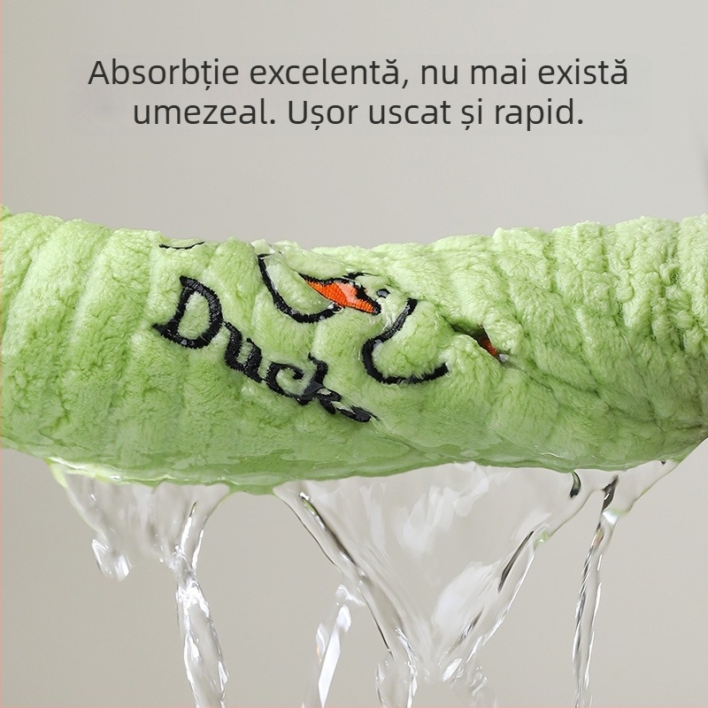 Set de 3 prosoape pentru copii din Coral Fleece, uscare rapidă, 150D, 50–80 g fiecare, Cut Velvet finisaj