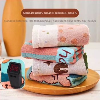 Arsof/eirs Prosop din bumbac 100% cu țesătură Jacquard, 32s, 50–80 g, pentru față și mână