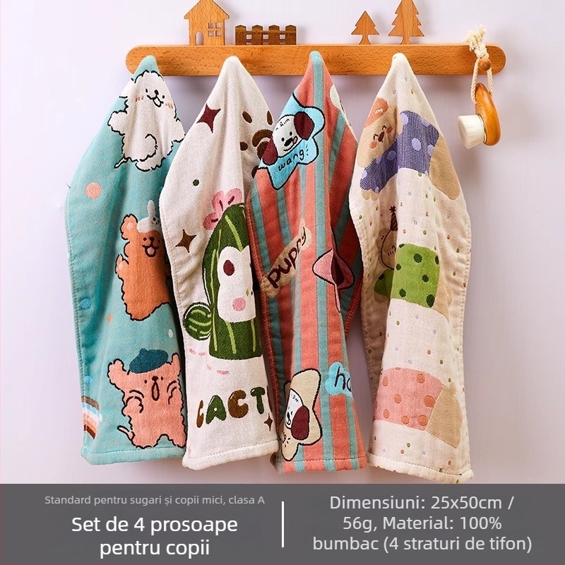 Arsof/eirs Prosop din bumbac 100% cu țesătură Jacquard, 32s, 50–80 g, pentru față și mână