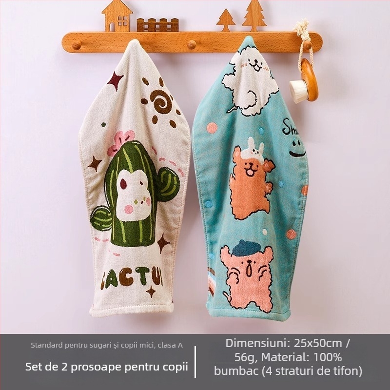 Arsof/eirs Prosop din bumbac 100% cu țesătură Jacquard, 32s, 50–80 g, pentru față și mână