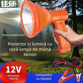 Proiector Xenon pentru exterior (12V, 200W, autonomie 6–12 ore)