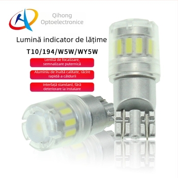 Lampa LED T10 pentru mașină – 194 W5W, SMD 4014+3030, 10-30V DC, 1.5-1.8W, 200 lm, 6000-6500K, IP55, Sanan