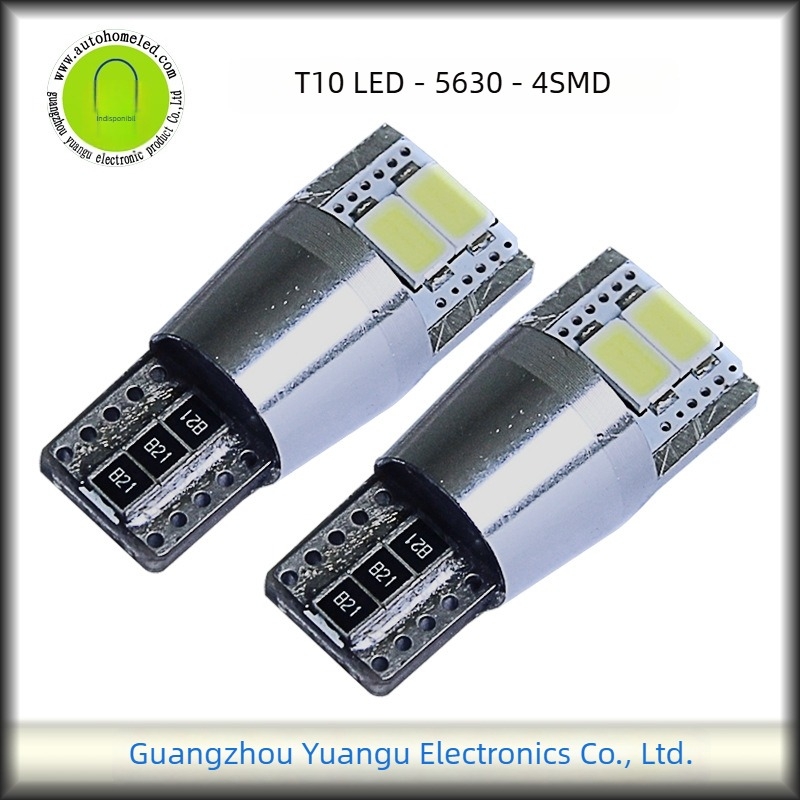 Lumină de instrumente LED pentru mașină, T10, 4SMD Canbus, 12V, IP66