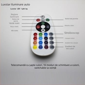 Lampă de citire LED pentru mașină, 5050 SMD, 12V, 200 mA, 7000K