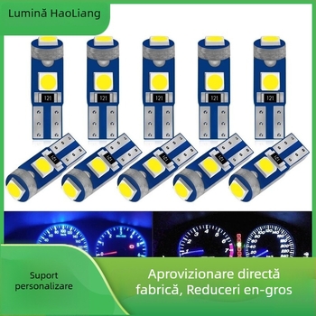 Lumină LED pentru tabloul de bord al mașinii T5 3030, 3 LED-uri, 12V, 0,5W, 20lm, 30.000h