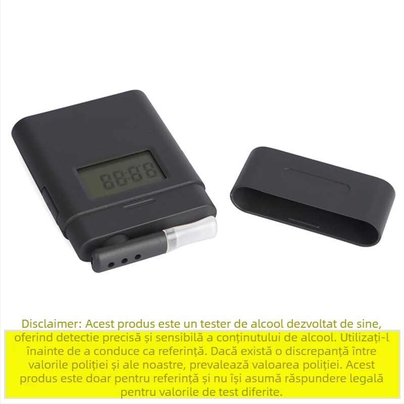 Tester de alcool din respirație F838 – Portabil, cu breloc, afișaj LED
