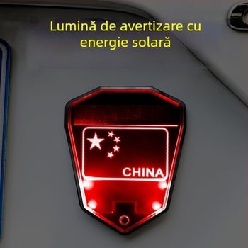 Lampa LED de avertizare solară pentru partea din spate a vehiculului — 1000 lm, 3V, 0,2W, durată de viață 50.000 h