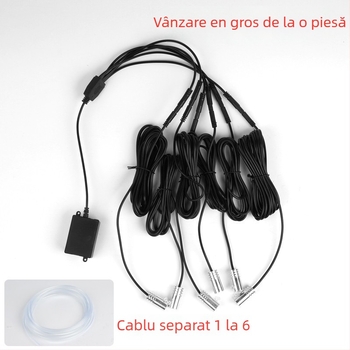 Lampă de interior pentru automobil cu ghidaj din fibră optică, LGX model, LED, 5V/12V/24V, 5W, control central, 1–5 ieșiri