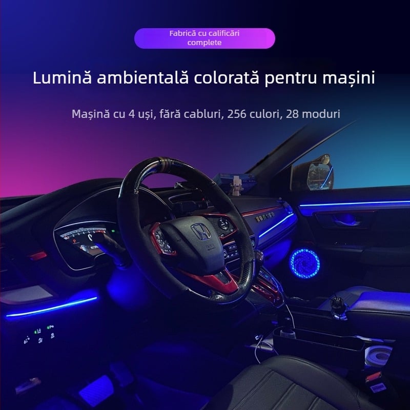 Iluminare ambientală LED KM01 pentru mașina întreagă, 12V, 5A