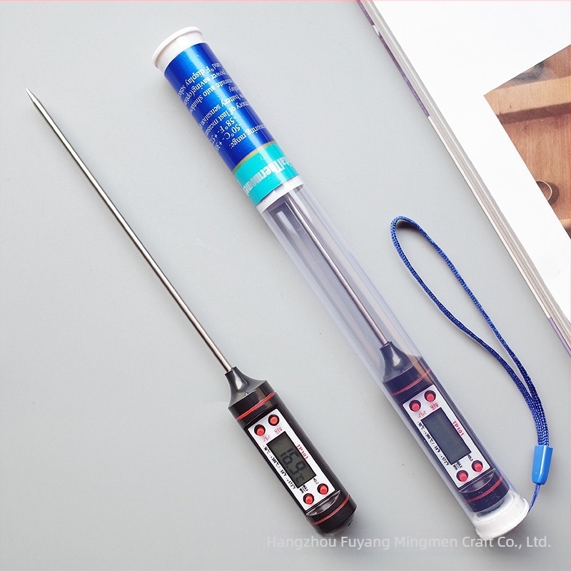 Termometru digital cu sondă pentru bucătăria de acasă, lucrat manual, model TP101, formă de extraterestru