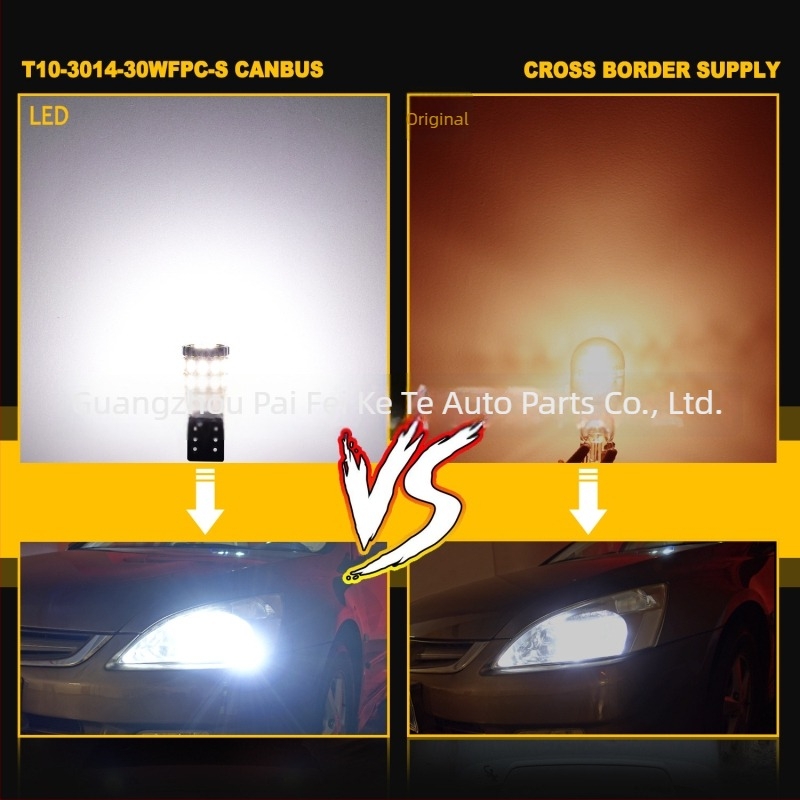 Lampa LED W5W/T10 CANBUS cu decoder pentru lumini de parcare (12-24V, 0.2A, 3W, 220LM, 3014)