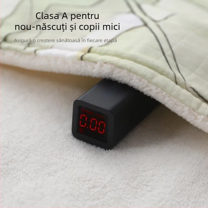 Prosop de baie cu glugă pentru bebeluți – bumbac, velur absorbent, model cartoon, greutate 500 g sau mai mult, brand Yipin