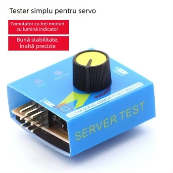 Tester servo și ESC pentru modele de avioane, cu indicator cu trei LED-uri